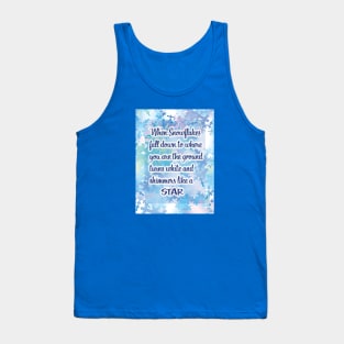 Snow Flake Poem Tank Top